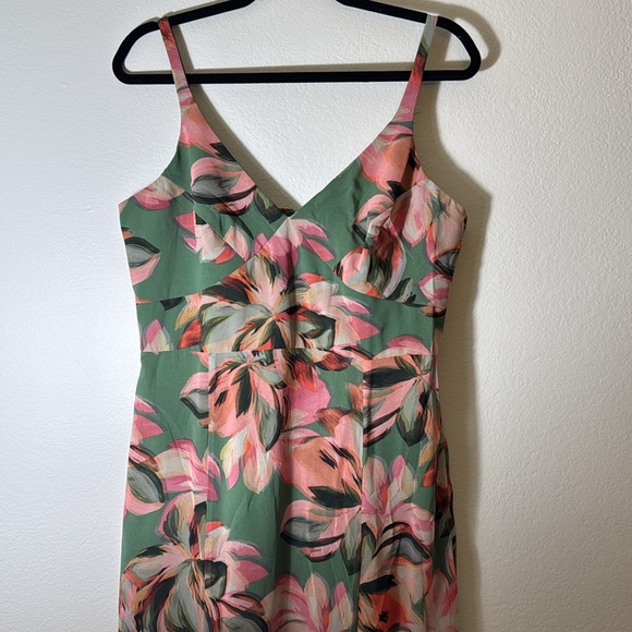 Anthropologie size 14 Hutch Mikayla Sleeveless V-Neck Side-Slit Maxi Dress - Picture 7 of 14